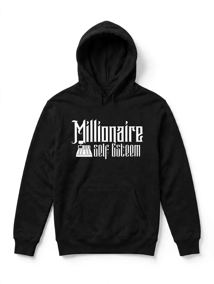 Black Millionaire Self Esteem hoodie